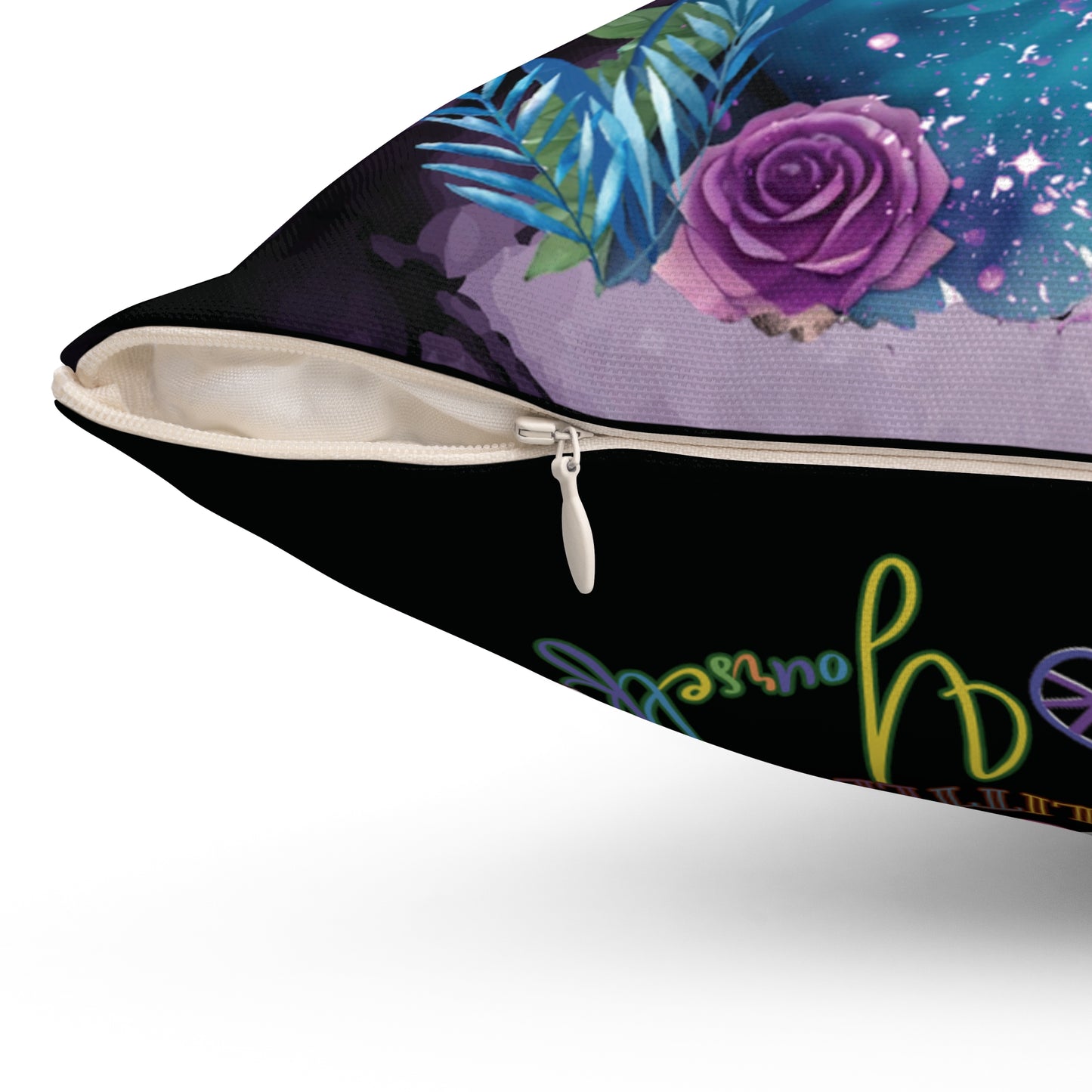 Blue Treble Peace and Love Pillow