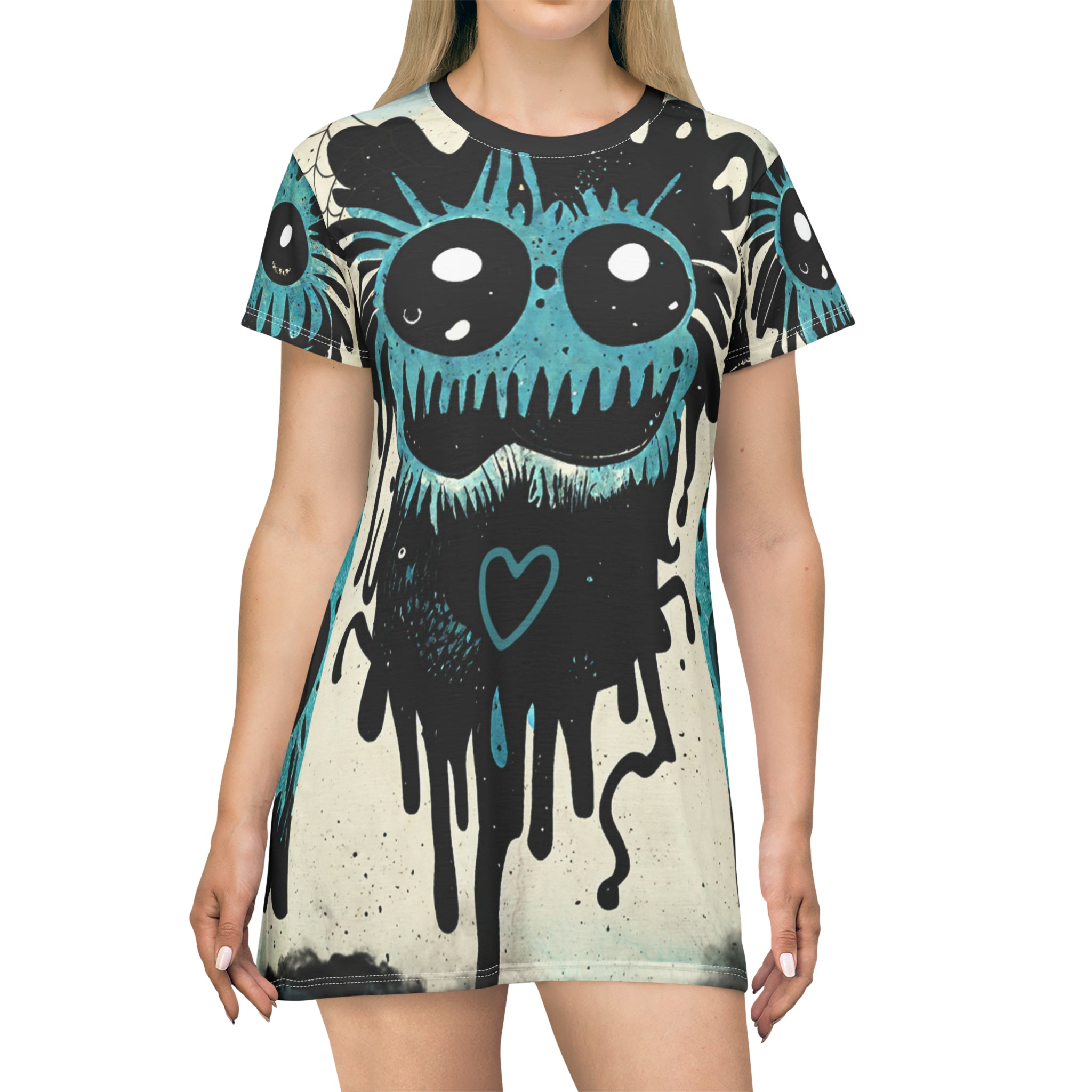 Little Monster Ghouls Deux T-Shirt Dress | Bauble Art Fashion