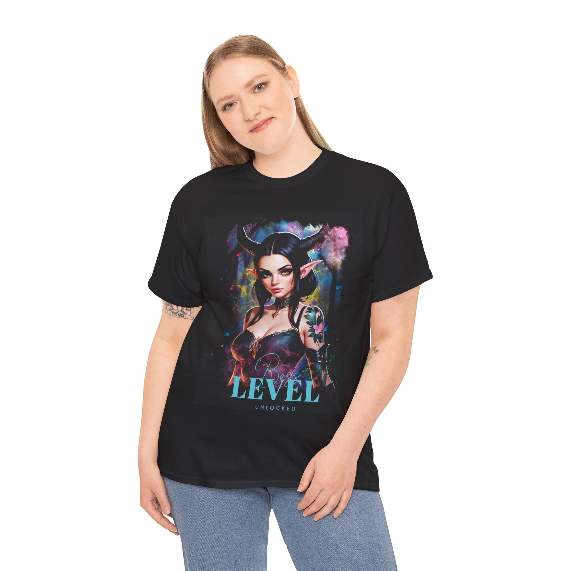 Boss Level Unlocked Demon Tee | Demon Girl