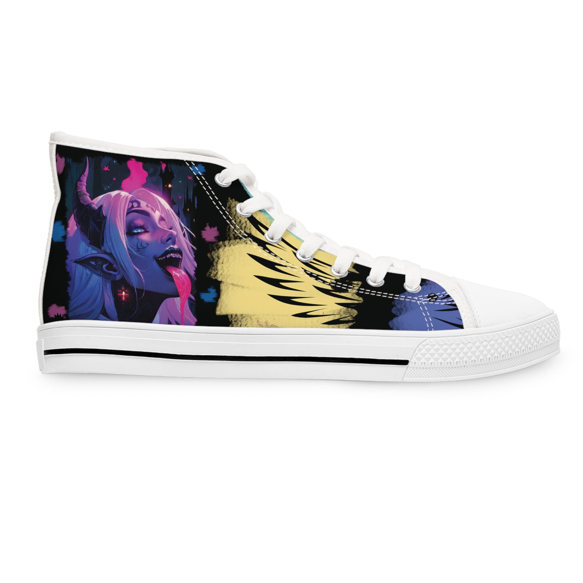 Custom Vampire Rave Low Top Canvas Sneakers