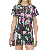 Witches Brew T-Shirt Dress | Women's Modern Wiccan Art Dress | Witch Dress