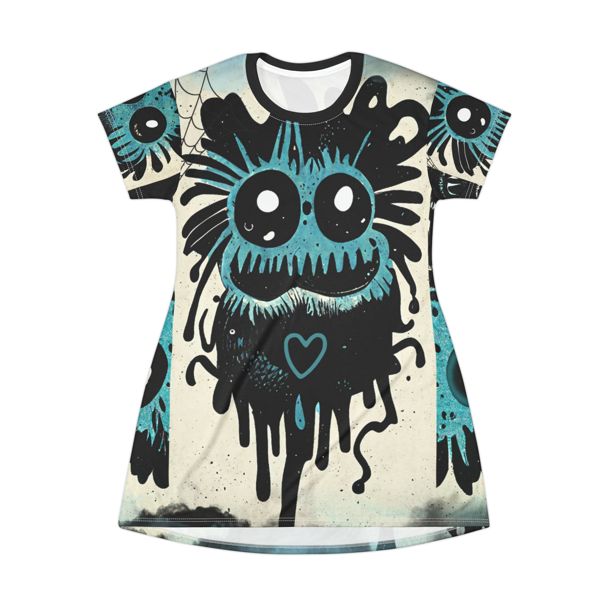 Little Monster Ghouls Deux T-Shirt Dress | Bauble Art Fashion