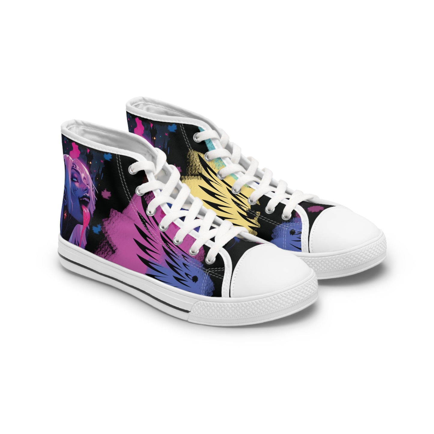 Custom Vampire Rave Low Top Canvas Sneakers