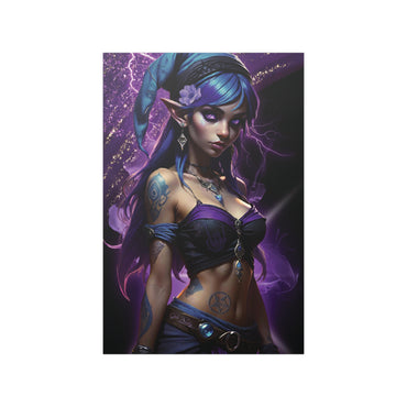 Reckless Dark Elf Poster | Bauble Art Posters | Gothic Wall Art