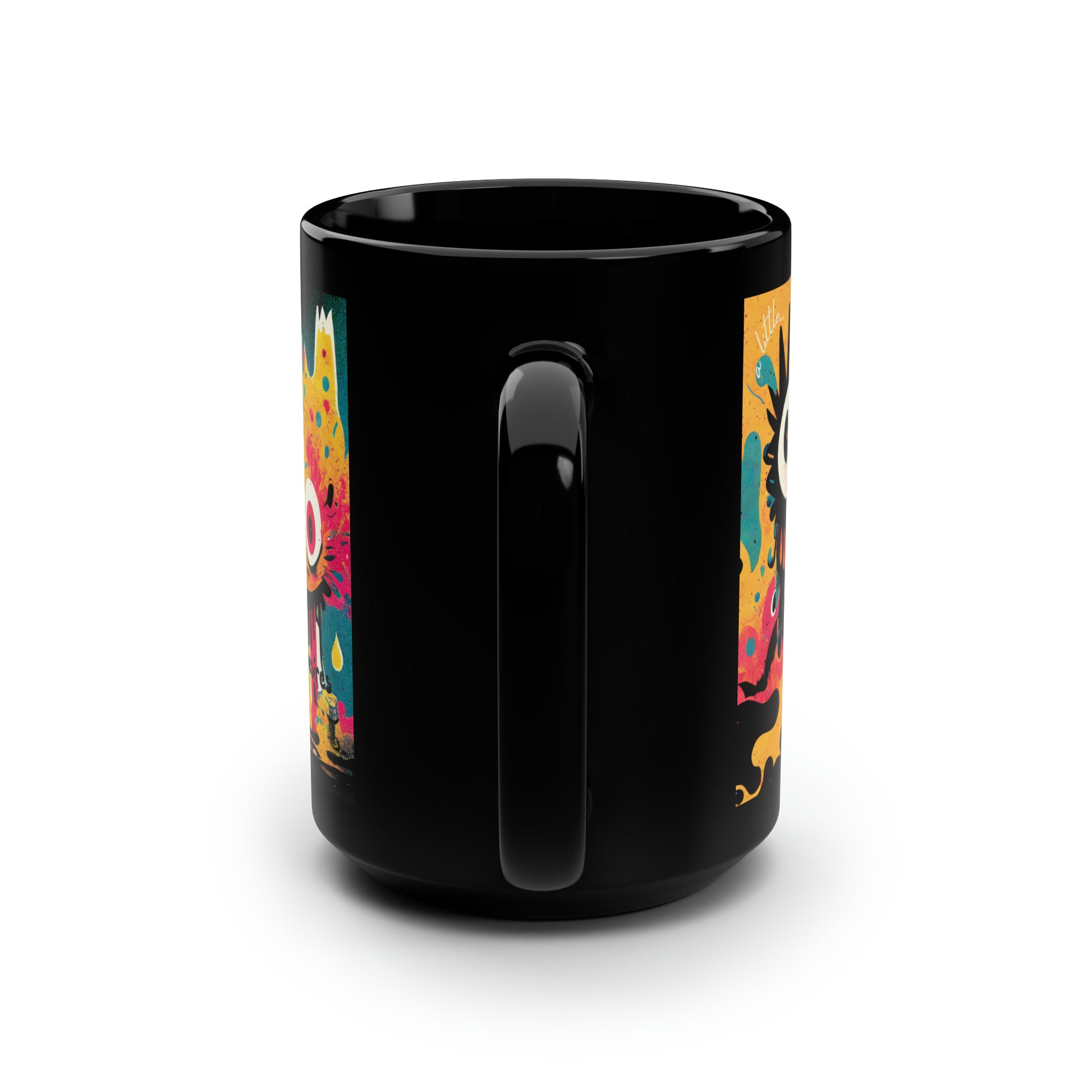 A Little Twisted Black Coffee Mug | 15oz Little Monsters Cup