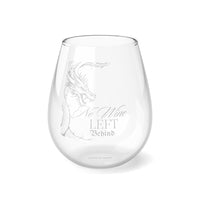 No Wine Left Behind Dragon Stemless Wine Glass 