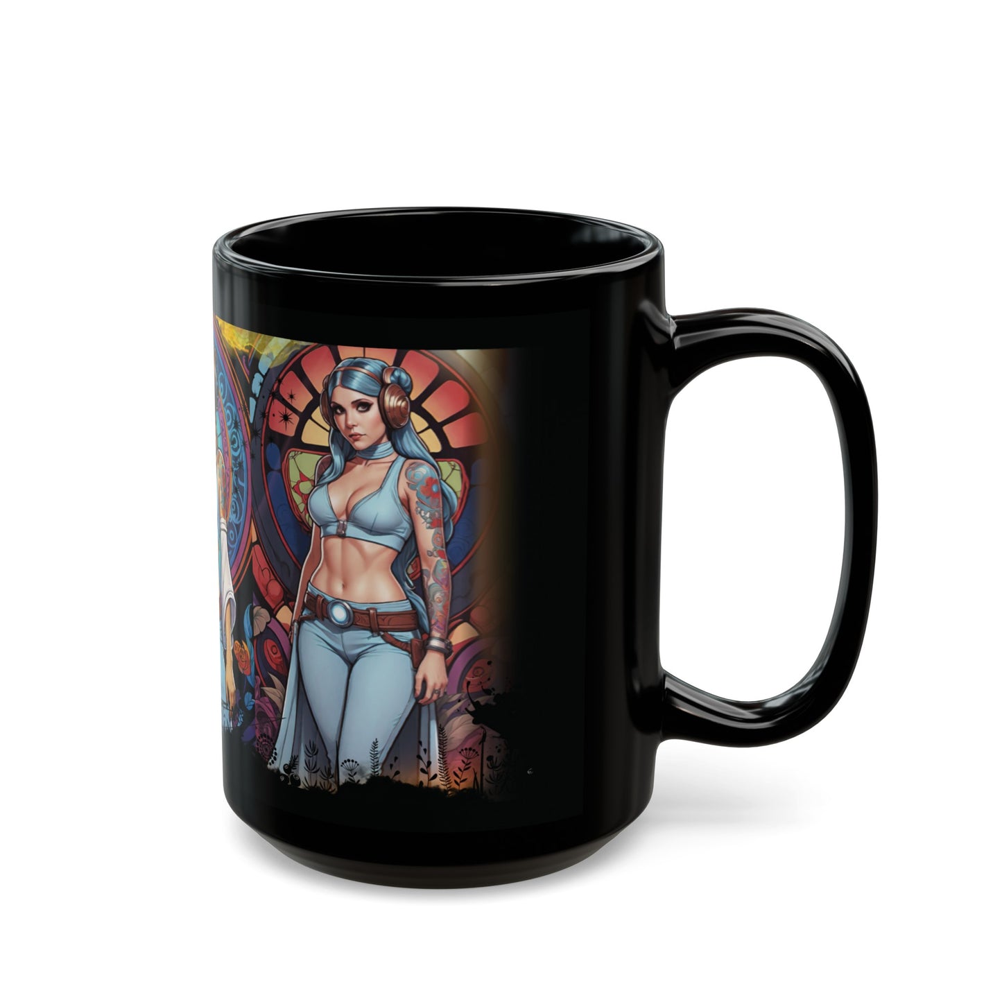 Hippie Leia Star Wars Fan Art Mug