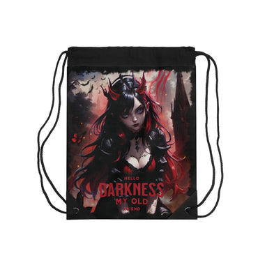 Hello Darkness My Old Friend Drawstring Bag