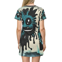 Little Monster Ghouls Deux T-Shirt Dress | Bauble Art Fashion