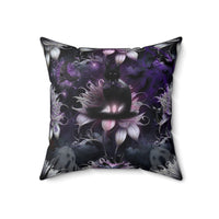 Black Magic Cat Gothic Fantasy Art Display Pillow