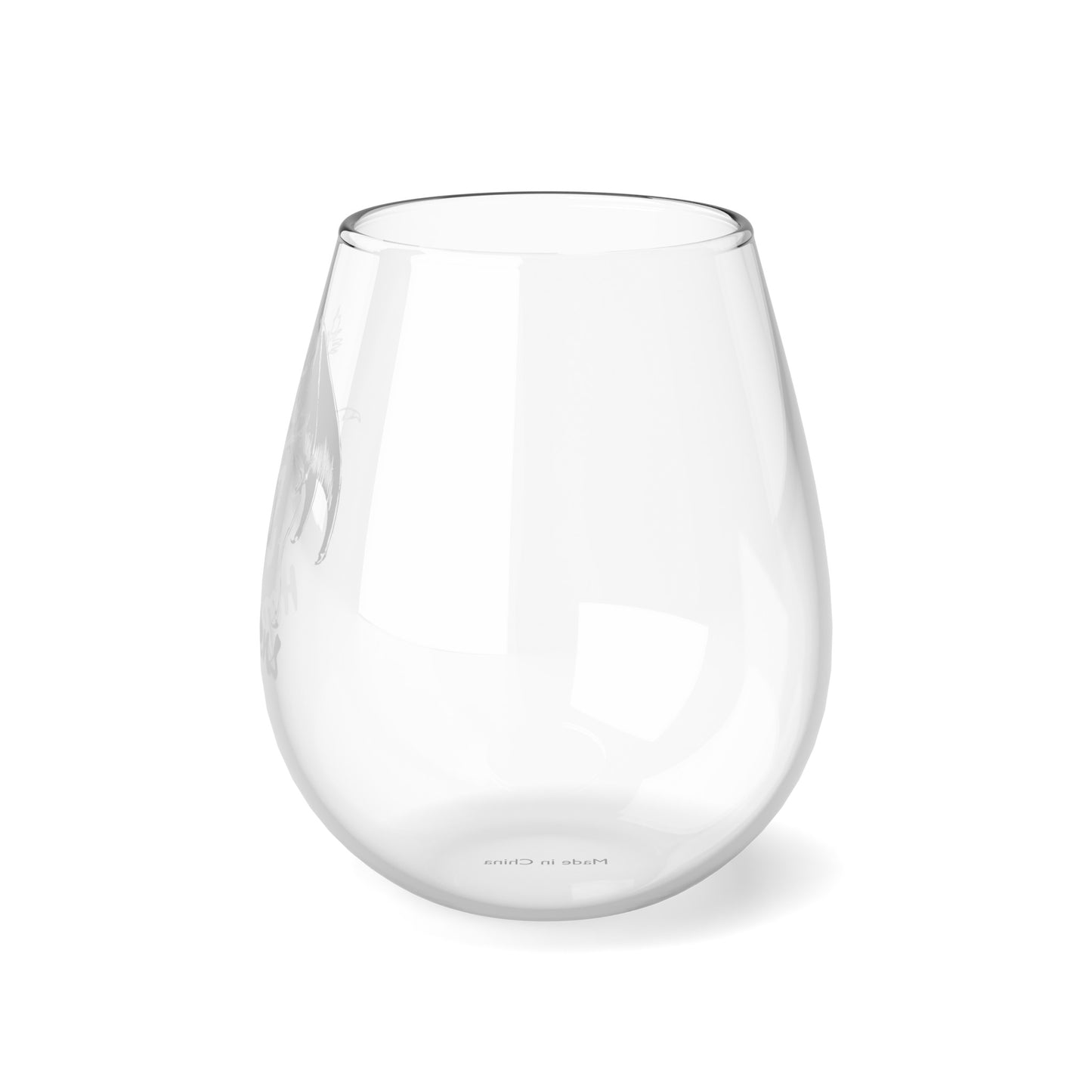 Devilish Sip Happens Stemless Wine Glass