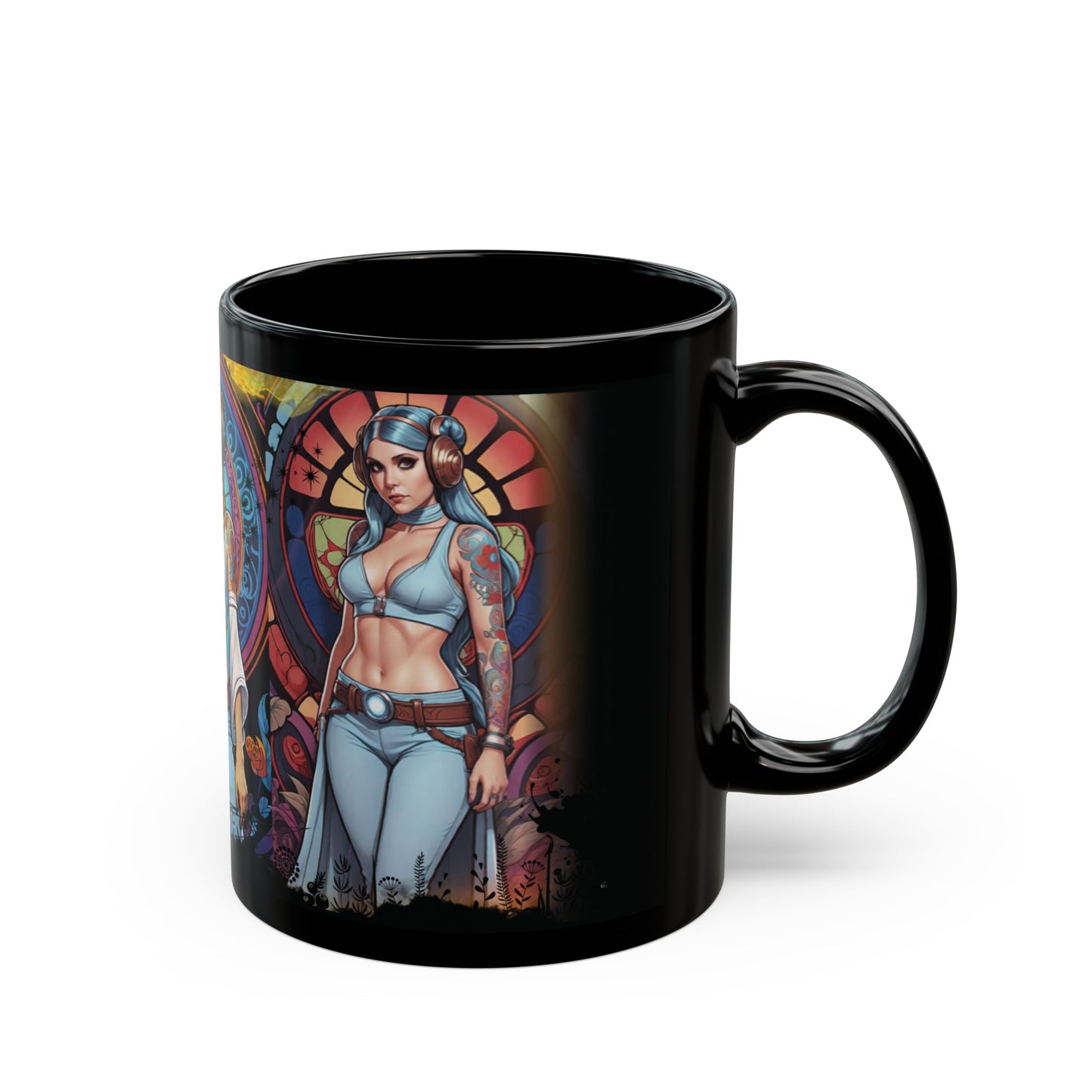 Hippie Leia Star Wars Fan Art Mug