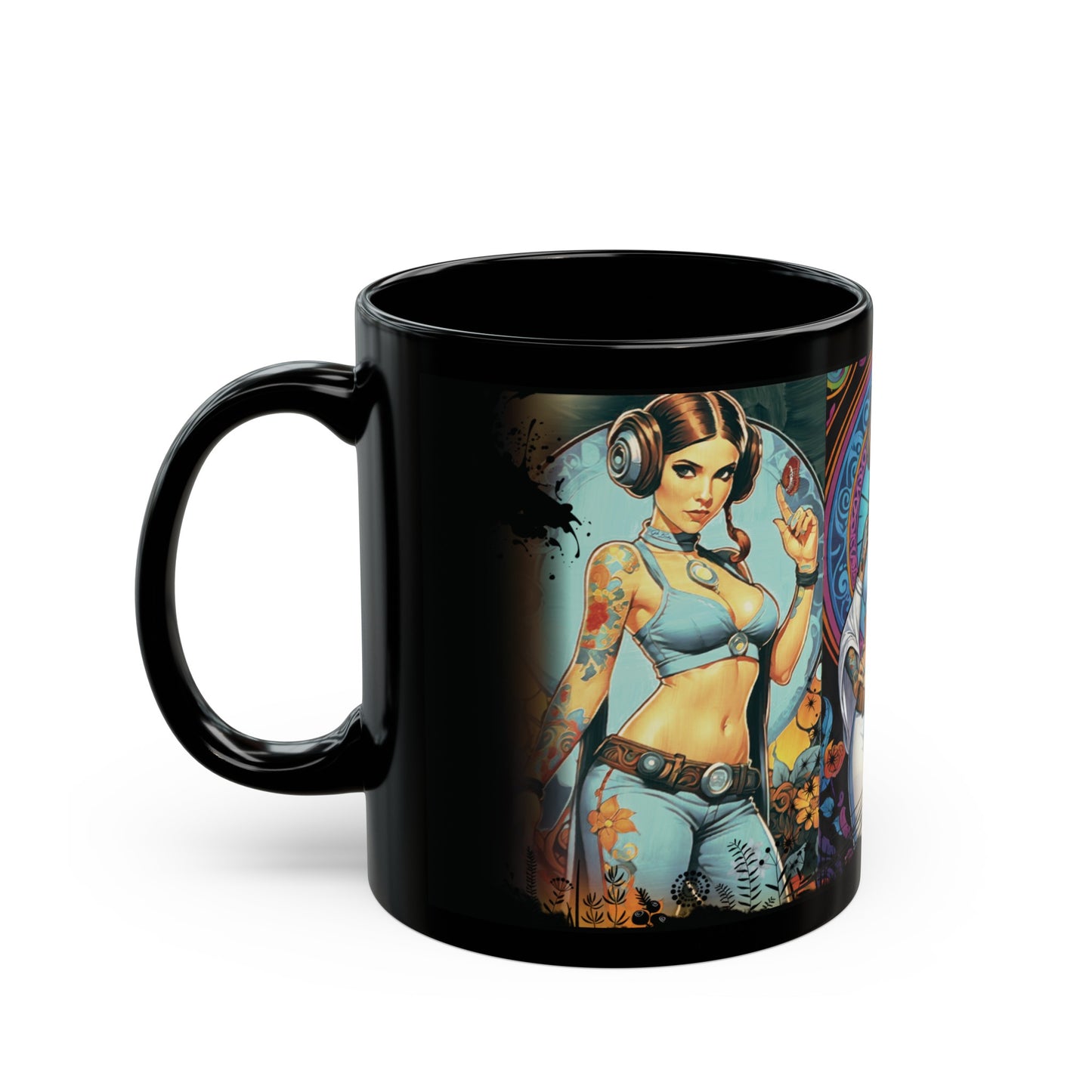 Hippie Leia Star Wars Fan Art Mug