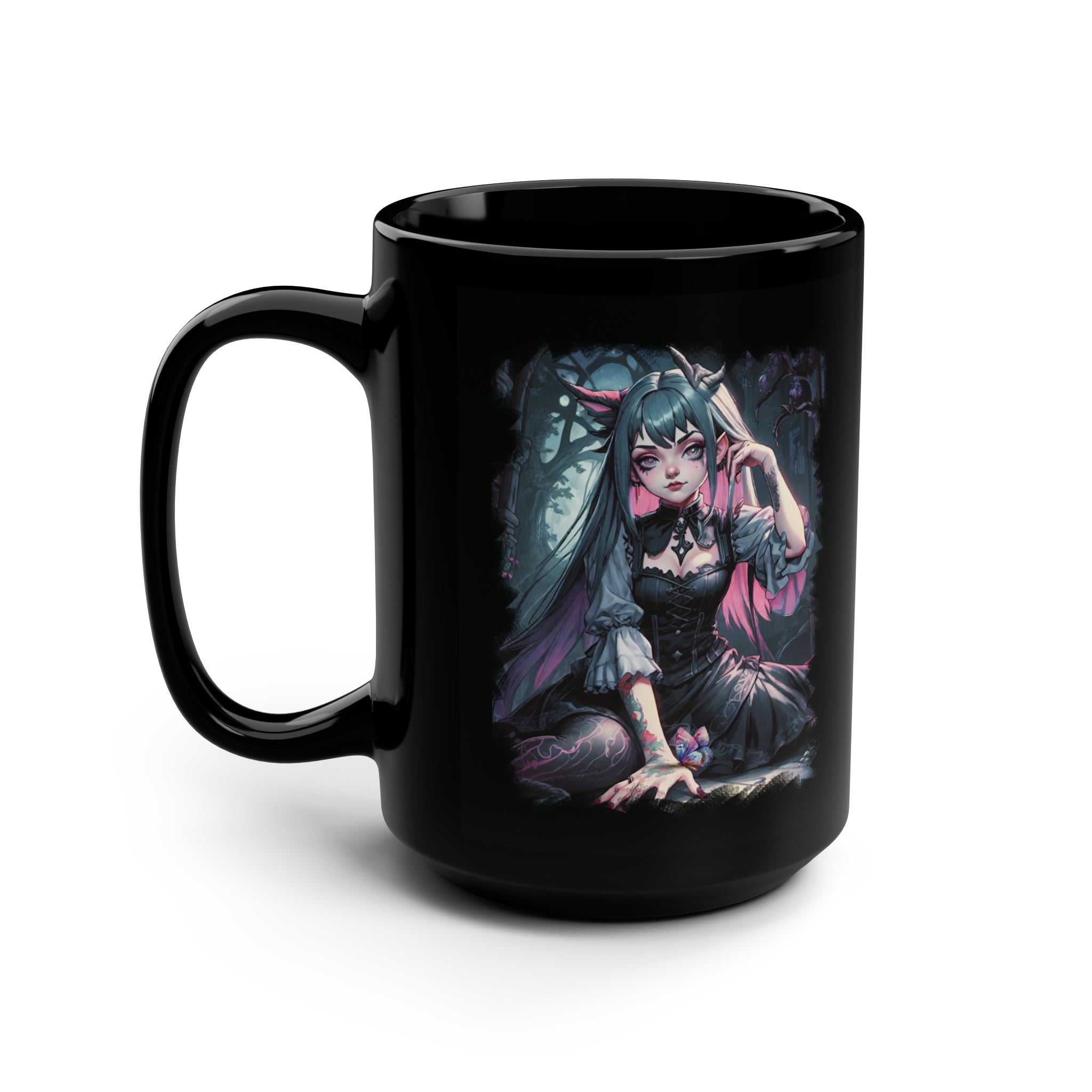 Mutation Wednesday Addams Black Coffee Mug