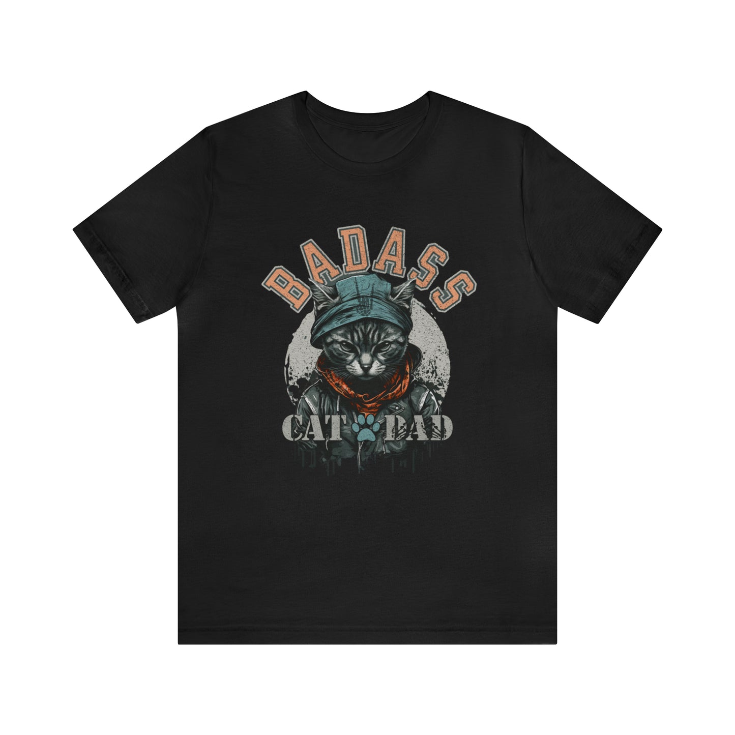 Badass Cat Dad Tee | Goth T-shirts