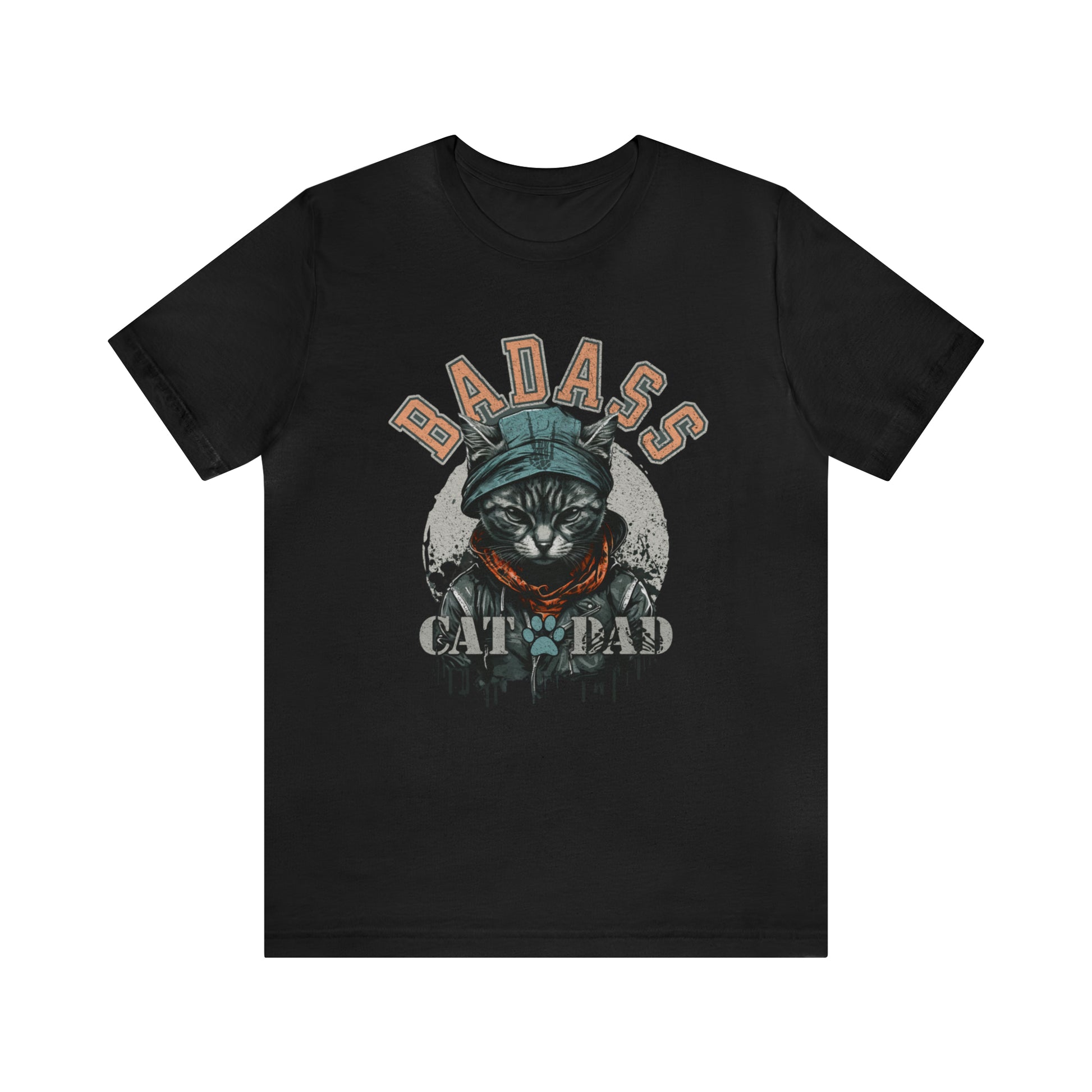 Badass Cat Dad Tee | Goth T-shirts