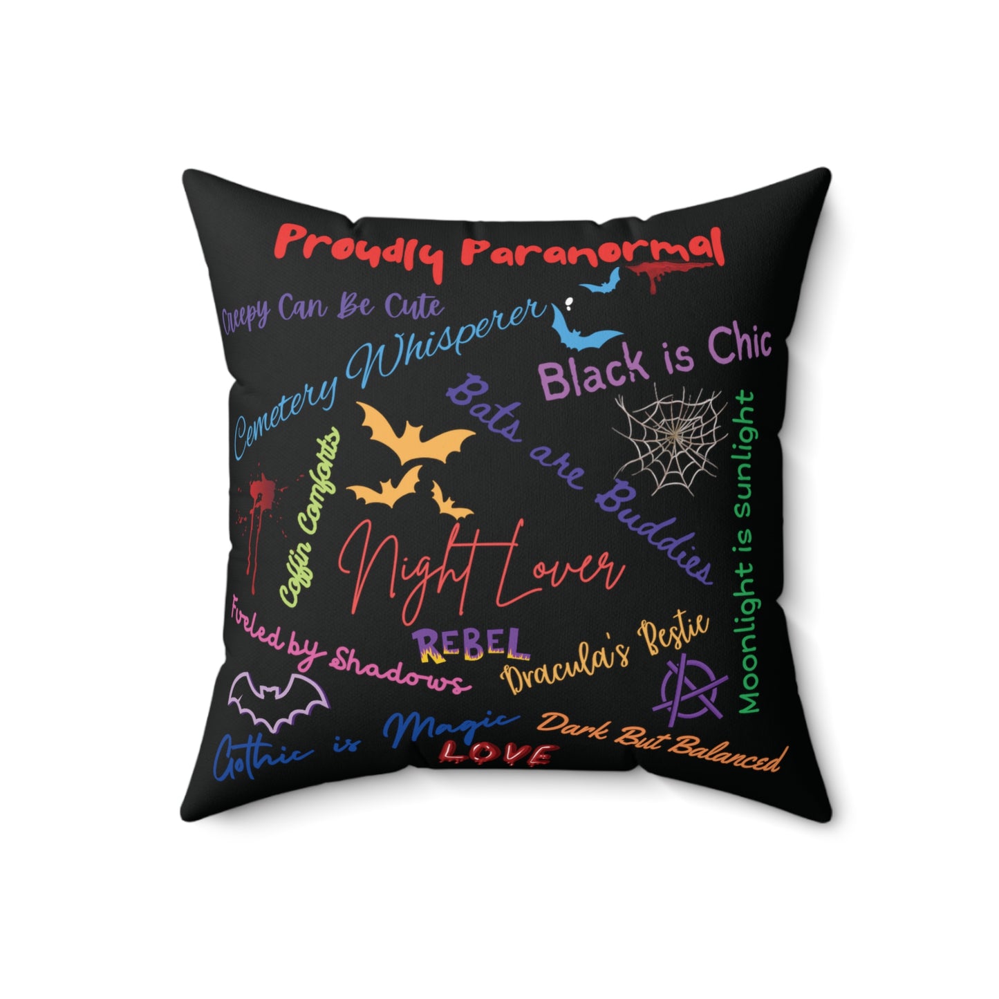 Funny Peace Love & Light Accent Pillow