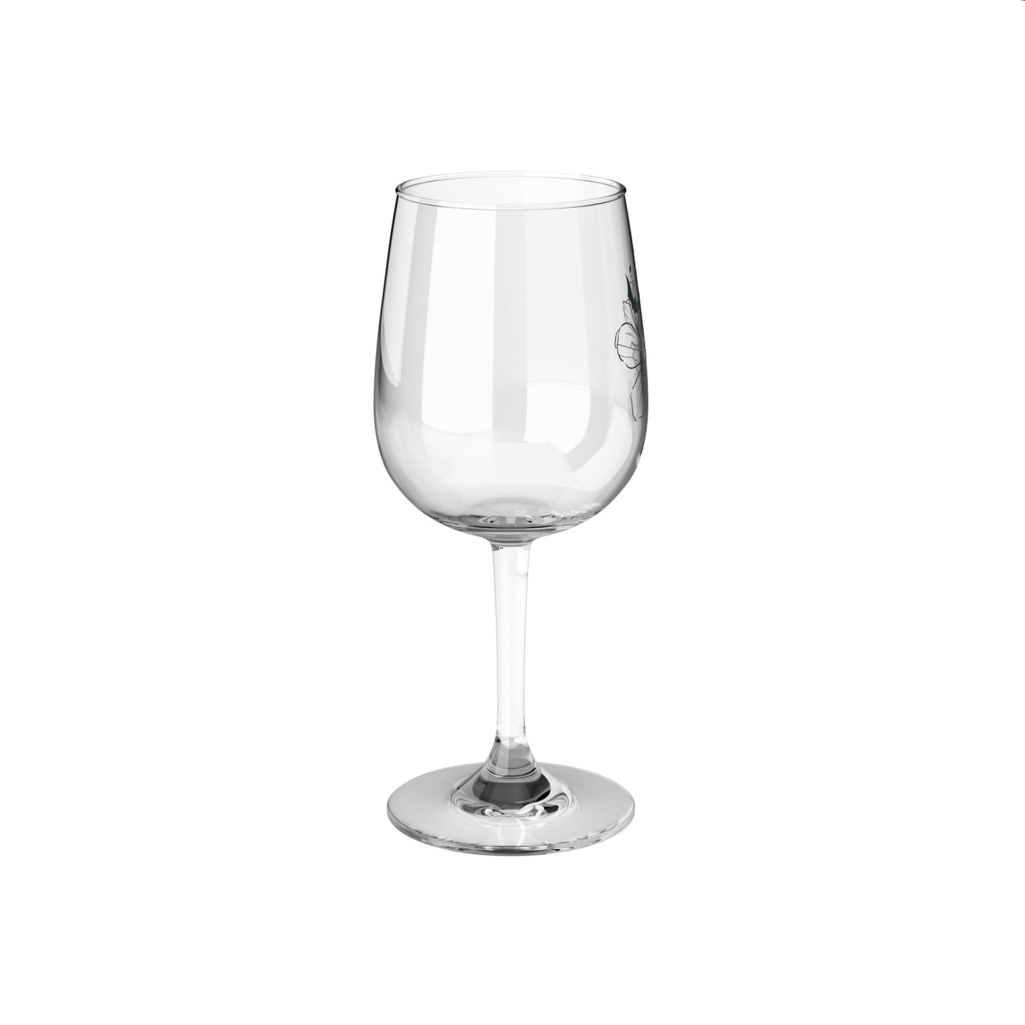 Gothic Bouquet Wine Glass, 12oz