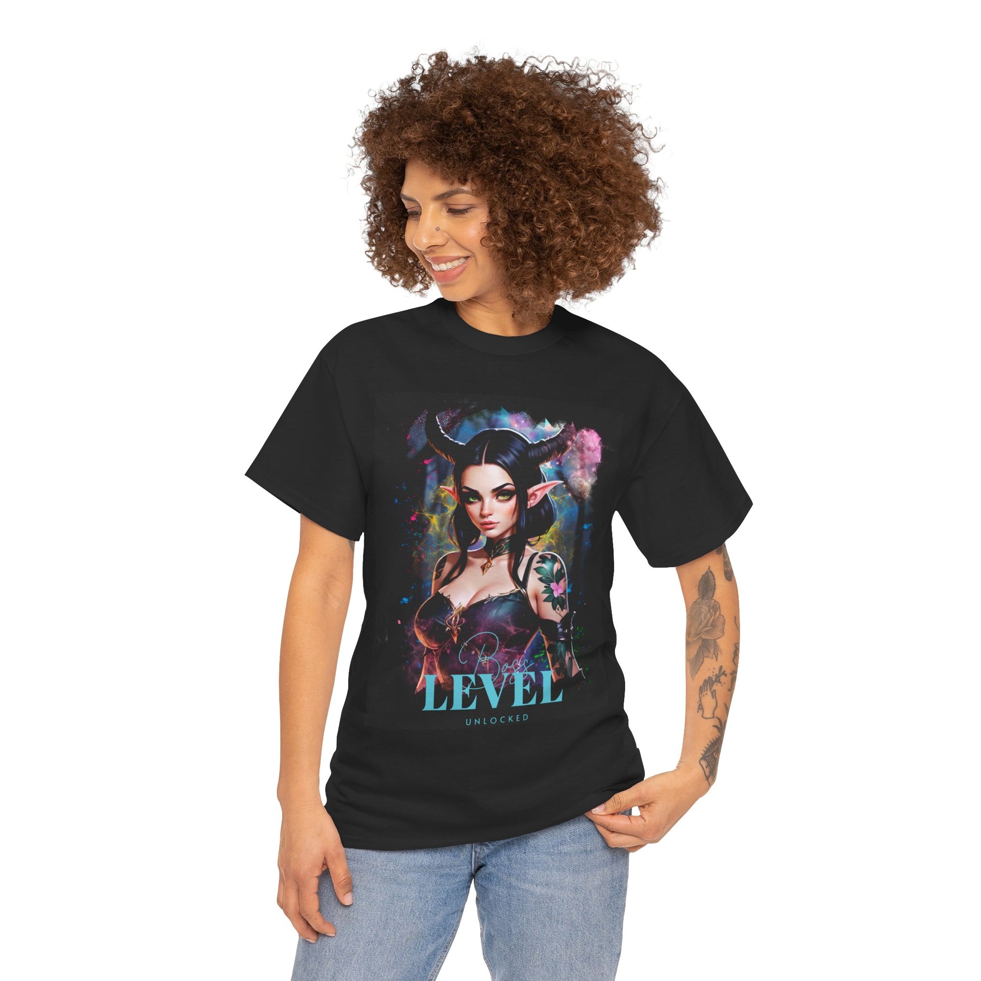 Boss Level Unlocked Demon Tee | Demon Girl