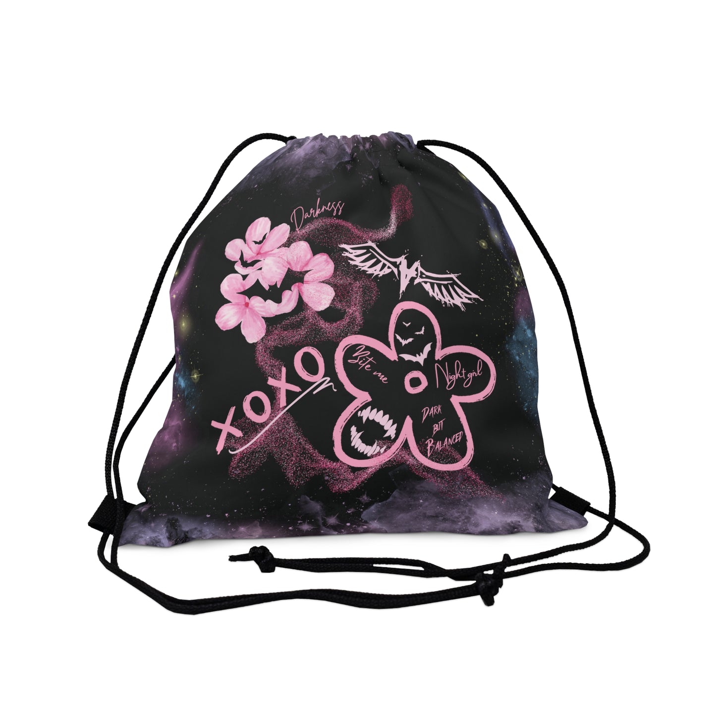 Bite Me Gothic Drawstring Bag