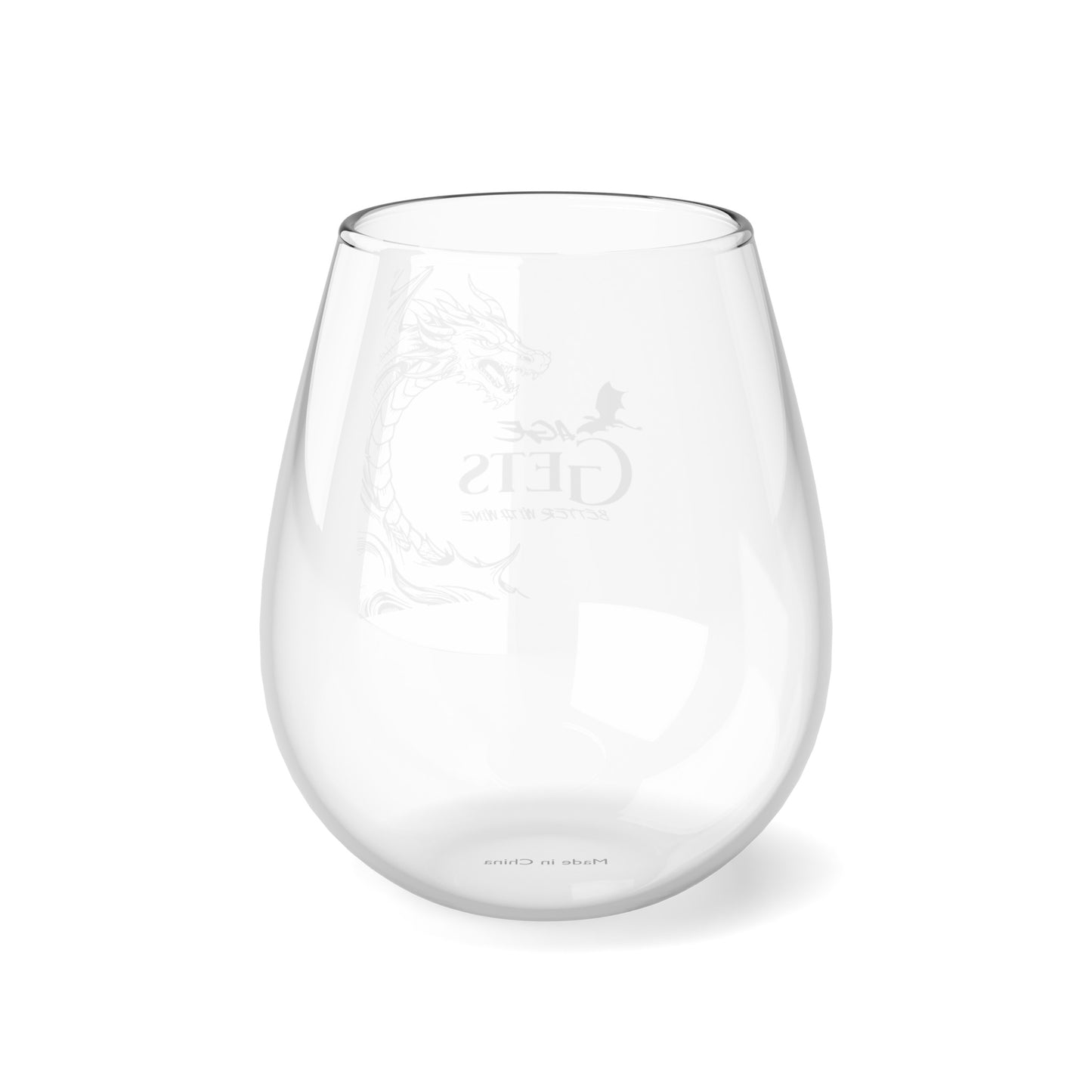 Age Gets Better with Wine Stemless Wine Glass