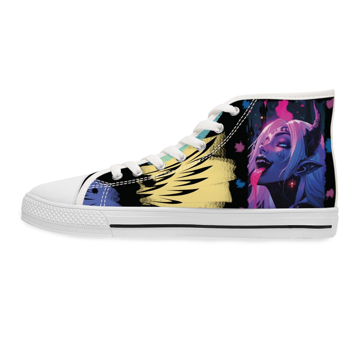 Custom Vampire Rave Low Top Canvas Sneakers