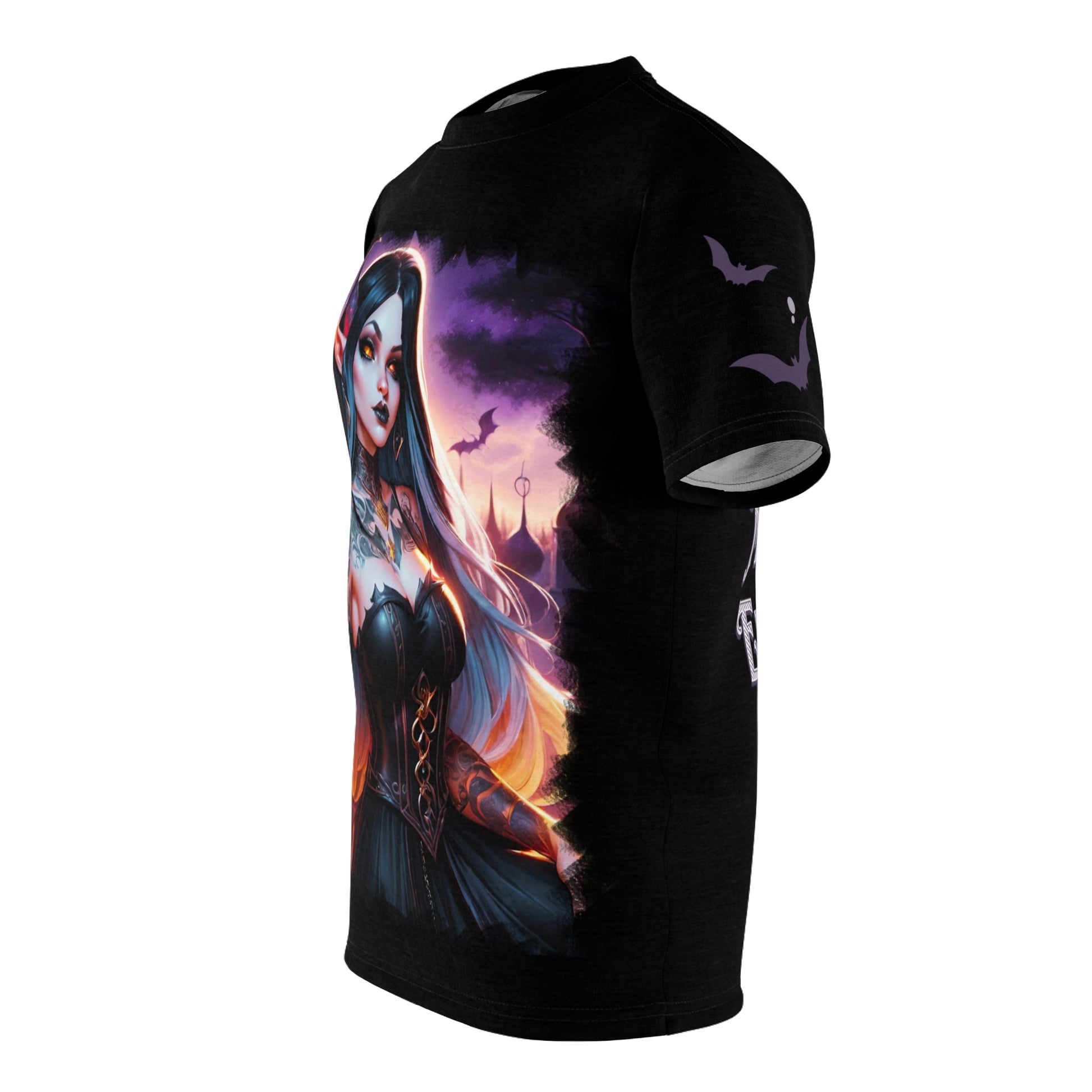 Moonlight Enthusiast Dark Elf Gothic T-shirt