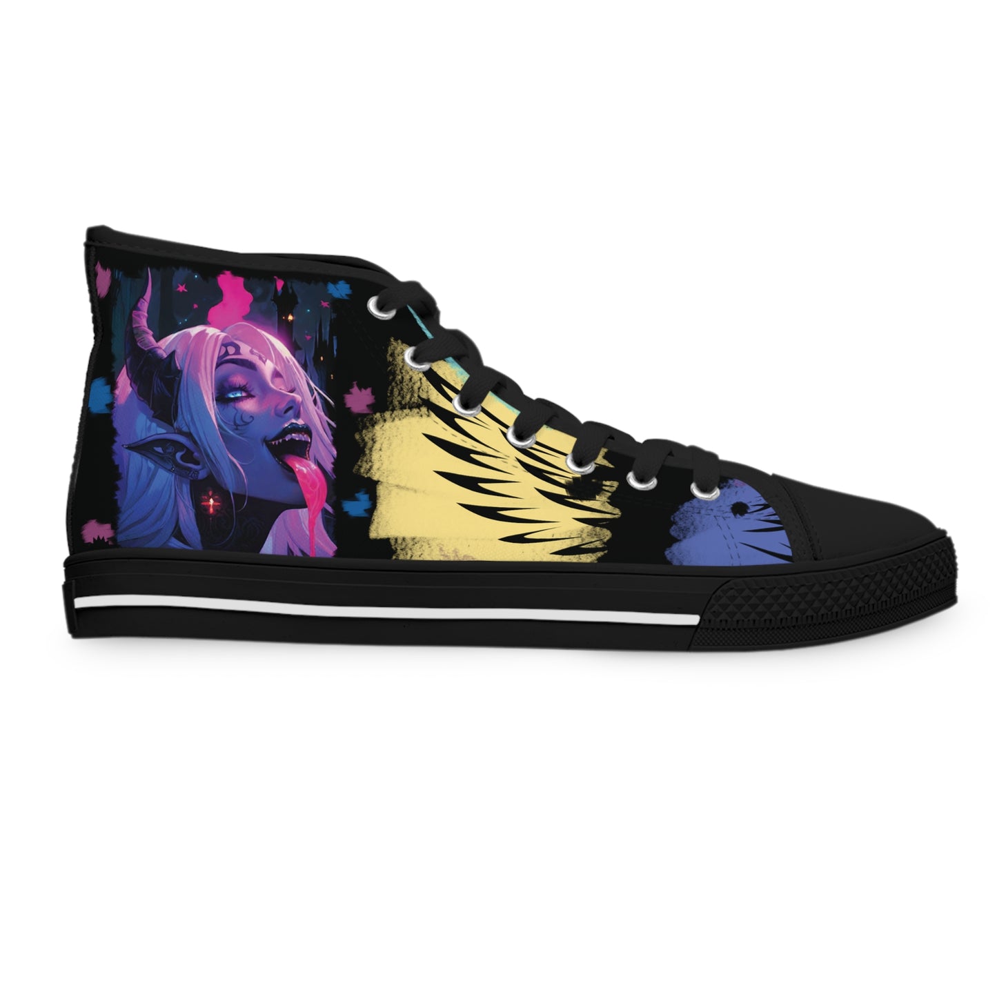 Custom Vampire Rave High Top Canvas Sneakers