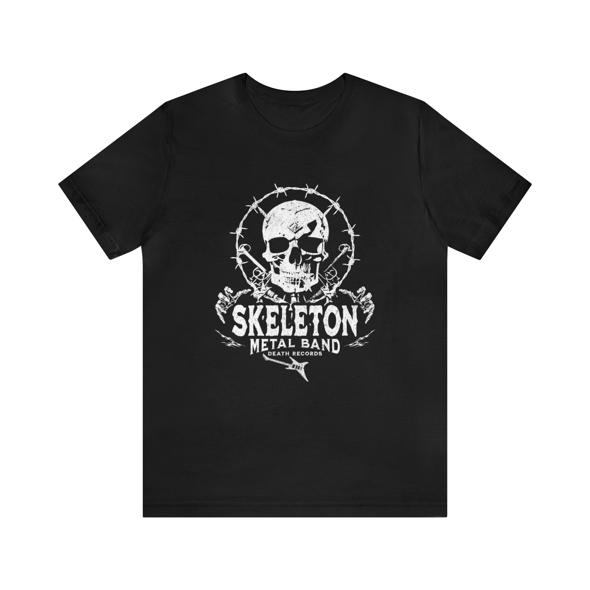 Skeleton Metal Band Tee | Goth T-shirts