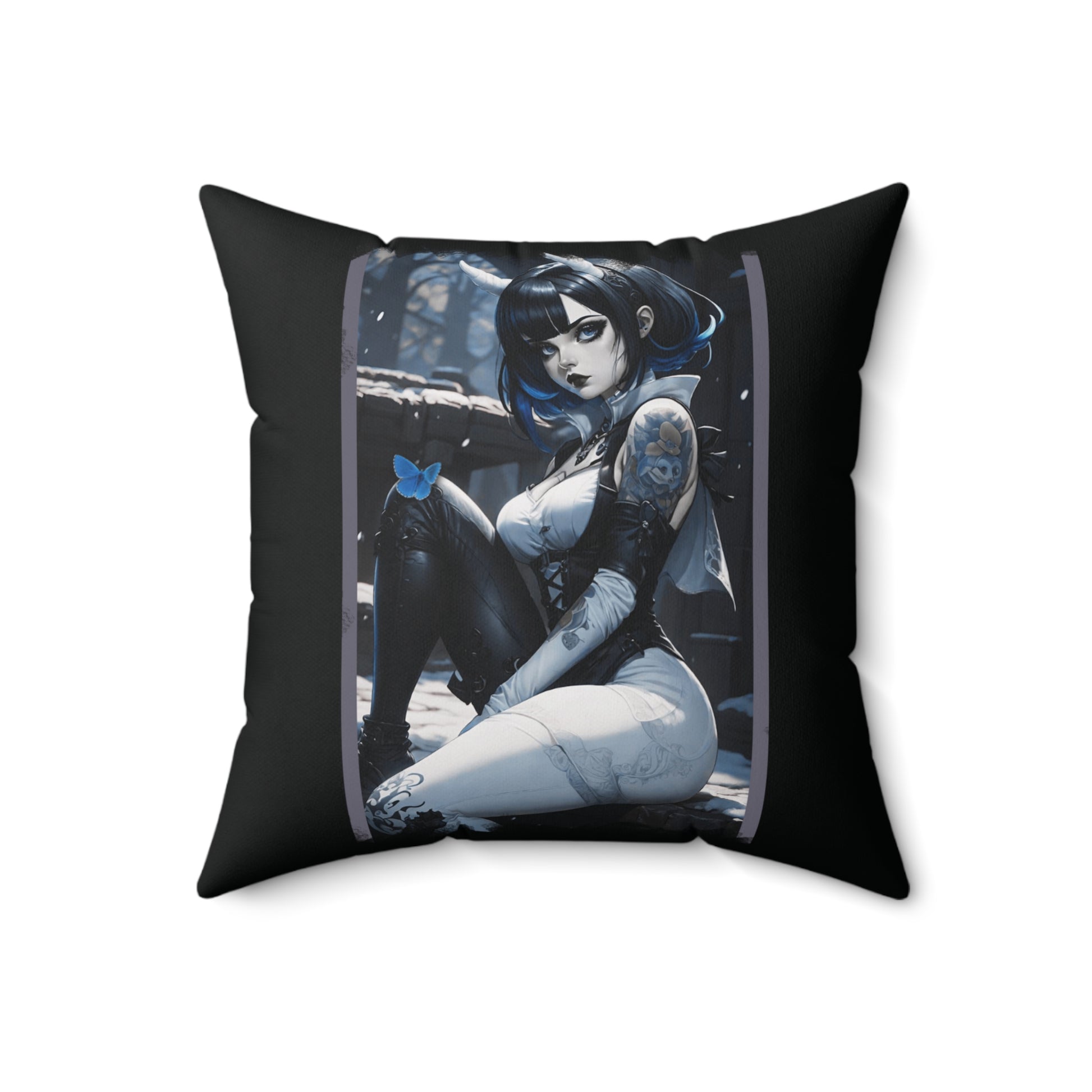 Rebel Snow Gothic Home Décor Accent Pillow