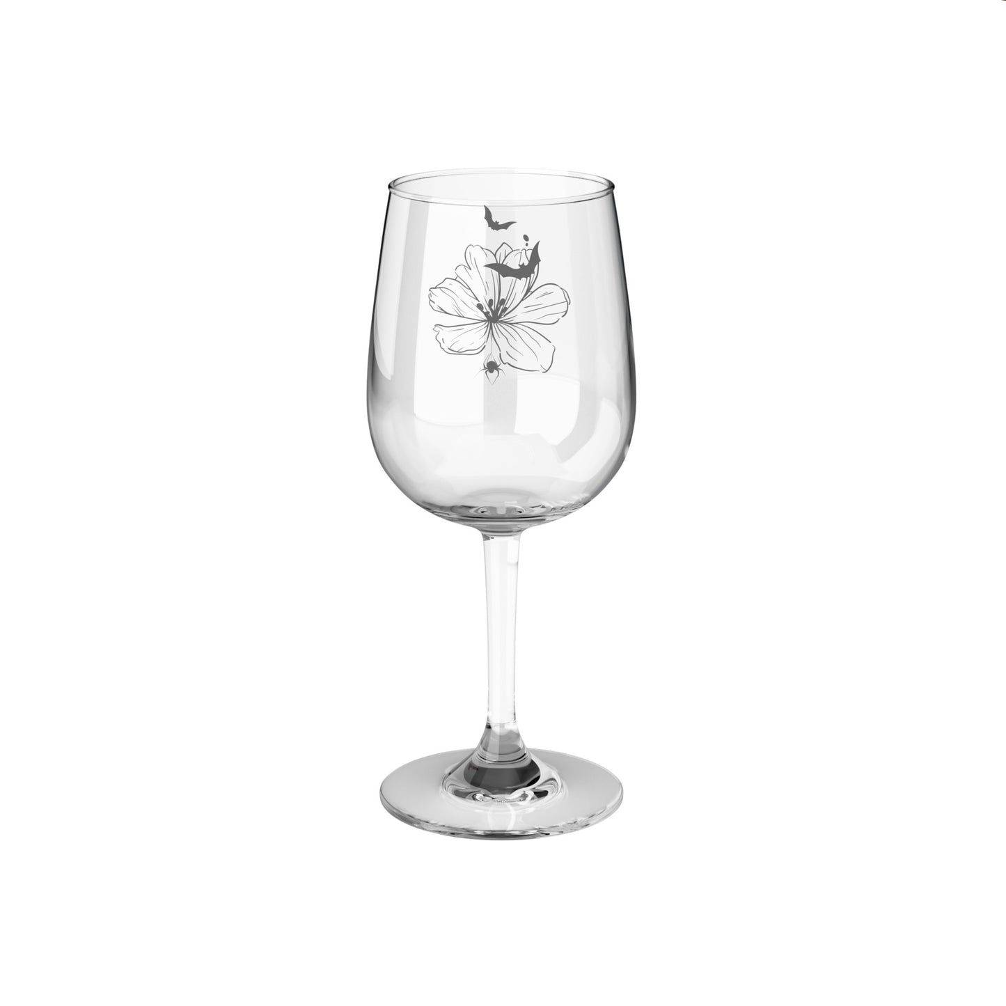 Gothic Bouquet Wine Glass, 12oz