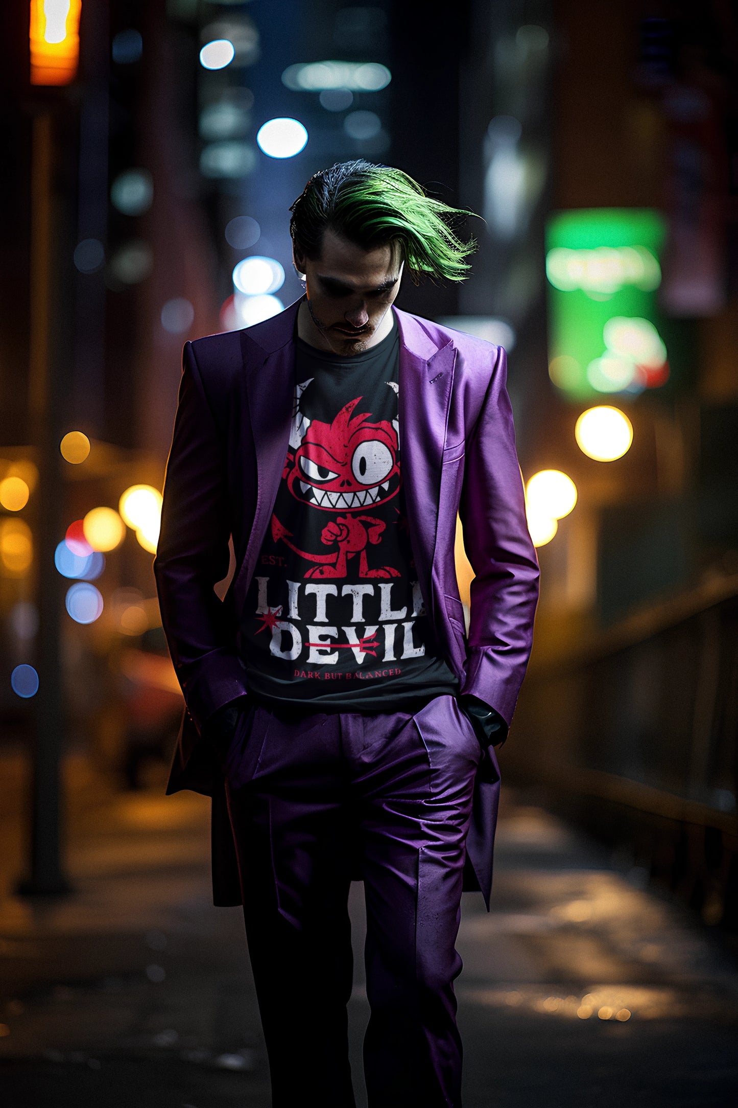 Little Devil Dark But Balanced Gothic Tee