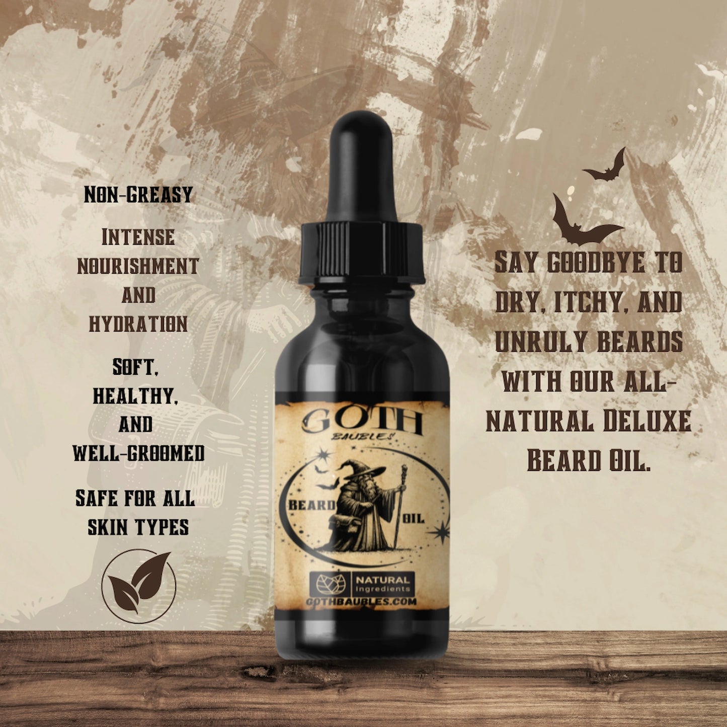 Goth Baubles Deluxe Natural Beard Oil