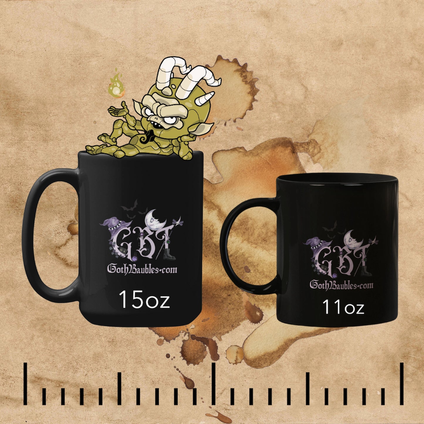 Goth Baubles Mug Sizes