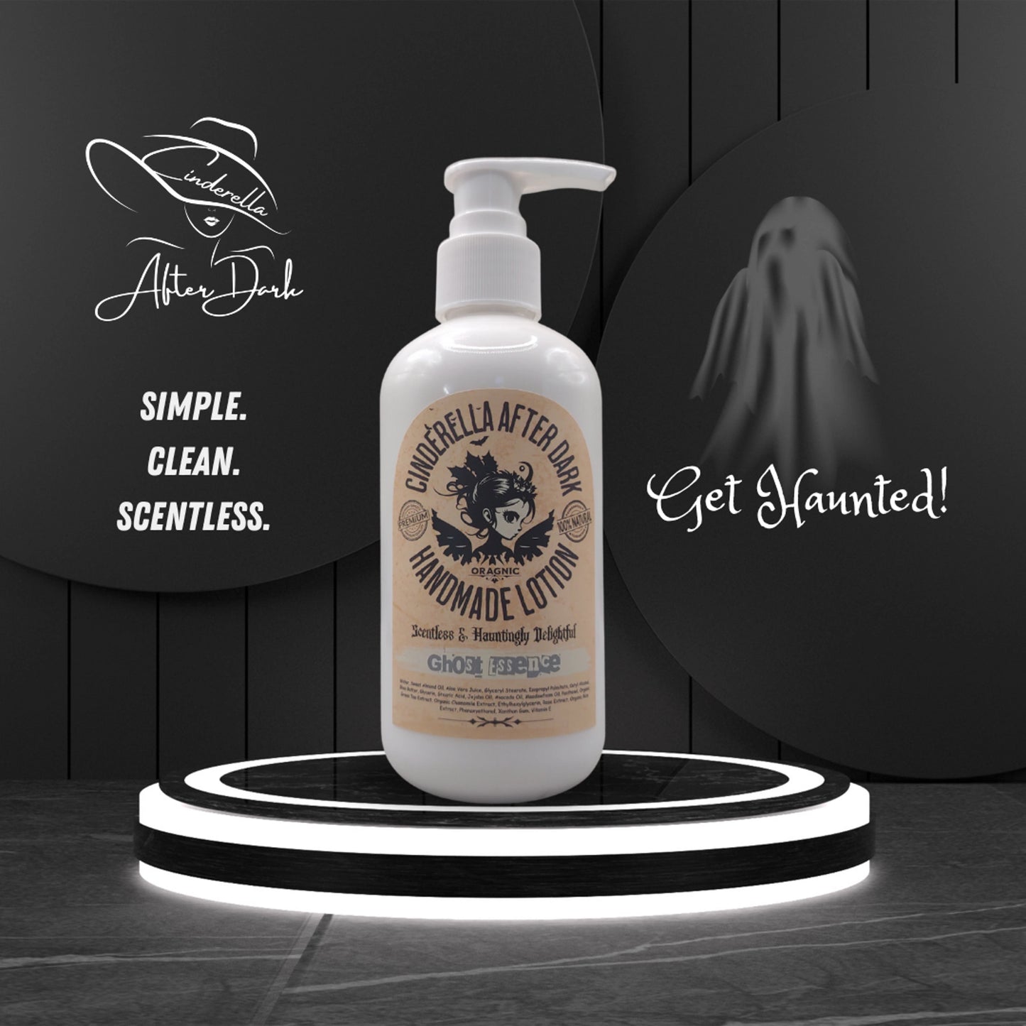 Ghost Essence Scentless Natural Lotion by Cinderella After Dark