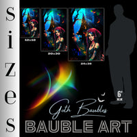 The Blues Elf Poster | Bauble Art Posters | Gothic Wall Art