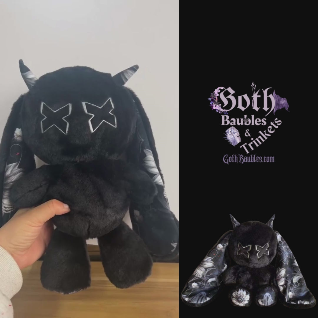 1* Creepy Bunny Plush Toy Dark Series Rabbit Doll Stuffed Gothic