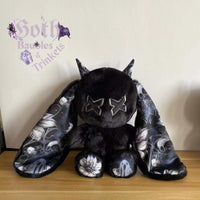 Shadow Plushie | Gothic Plush | Demon Bunny Plushy | Limited Edition Plush Toy | 12in Monster Plush | Gothic Art | Fluffy | Teddy Bear